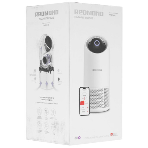 Купить Очиститель воздуха REDMOND AP2209S белый  9118185. Характеристики, отзывы и цены в Донецке