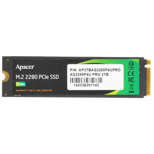 Купить 2000 ГБ M.2 NVMe накопитель Apacer AS2280P4U PRO [AP2TBAS2280P4UPRO-1]  4876961. Характеристики, отзывы и цены в Донецке