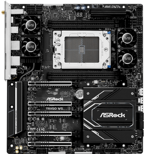 Купить Материнская плата ASRock TRX50 WS  5454997. Характеристики, отзывы и цены в Донецке