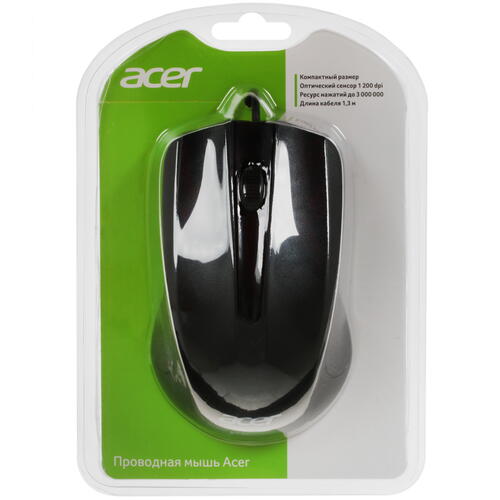 Купить Мышь проводная Acer OMW010  4771665. Характеристики, отзывы и цены в Донецке