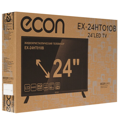 Купить 24" (60 см) Телевизор ECON EX-24HT010B черный  9206645. Характеристики, отзывы и цены в Донецке