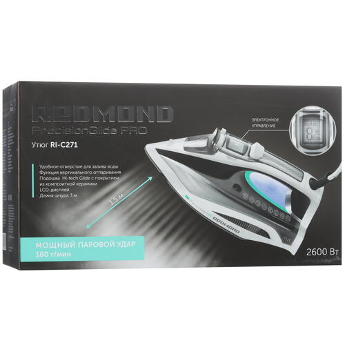 Купить Утюг REDMOND RI-C271 белый  9909051. Характеристики, отзывы и цены в Донецке