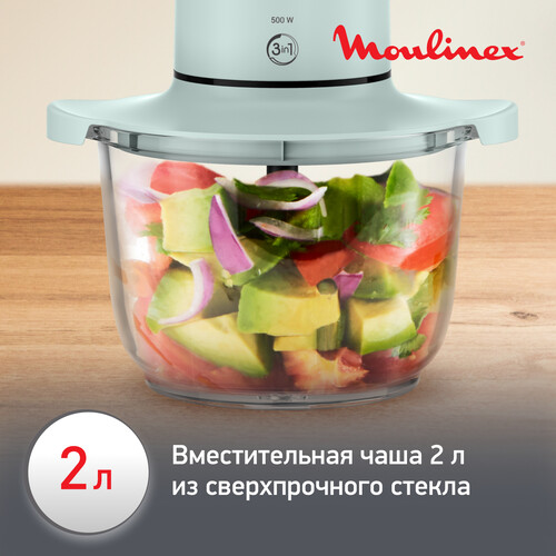 Купить Измельчитель  Moulinex Choppeo DJ603110 зеленый  9225081. Характеристики, отзывы и цены в Донецке