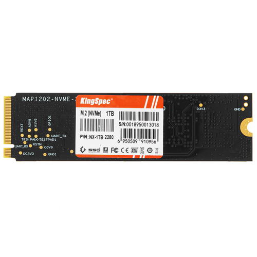 Купить 1024 ГБ M.2 NVMe накопитель KingSpec NX-1TB  9907638. Характеристики, отзывы и цены в Донецке