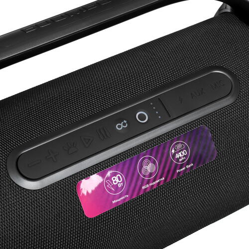Купить Портативная колонка Fiero Tonnerre P580, черный  5401372. Характеристики, отзывы и цены в Донецке