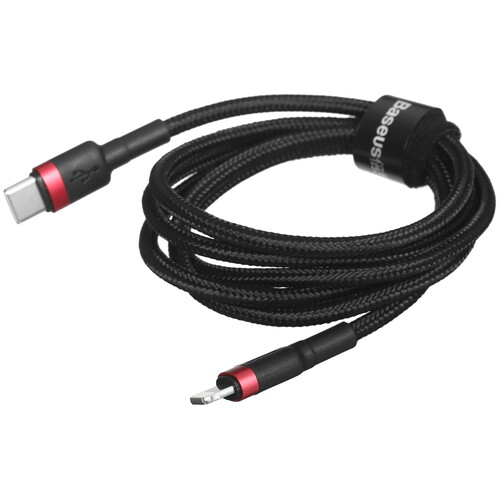 Купить Кабель круглый Baseus Lightning 8-pin - USB Type-C черный 1 м  5482553. Характеристики, отзывы и цены в Донецке