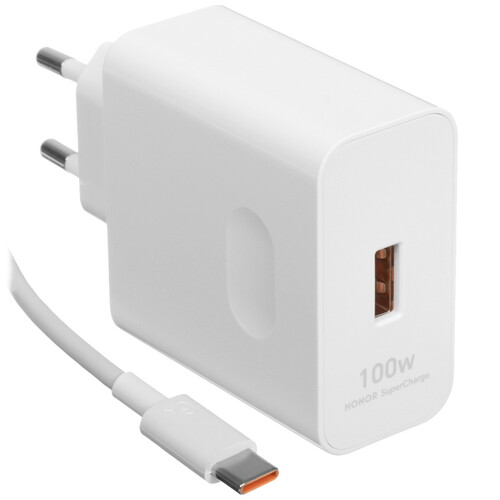 Купить Сетевое зарядное устройство HONOR SuperCharge Power Adapter 100W белый  5457096. Характеристики, отзывы и цены в Донецке