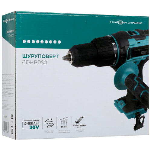 Купить Дрель-шуруповерт FinePower CDHBR50 OneBase20 без ЗУ, без АКБ  4747493. Характеристики, отзывы и цены в Донецке