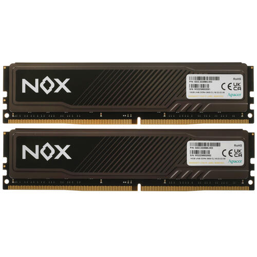 Купить Оперативная память Apacer NOX [AH4U32G36C25YMBAA-2] 32 ГБ  5095718. Характеристики, отзывы и цены в Донецке