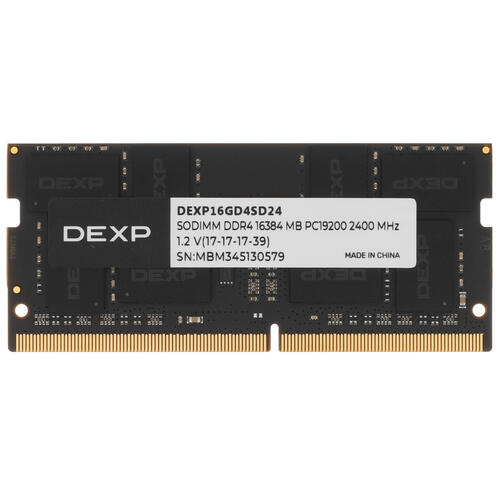 Купить Оперативная память SODIMM DEXP [DEXP16GD4SD24] 16 ГБ  5437503. Характеристики, отзывы и цены в Донецке