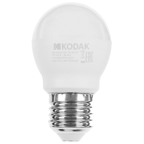 Купить Лампа светодиодная Kodak LED P45-11W-865-E27  5417536. Характеристики, отзывы и цены в Донецке