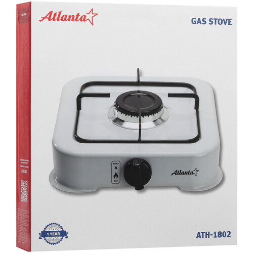 Купить Газовая плитка ATH-1802 (white) белый  9149644. Характеристики, отзывы и цены в Донецке
