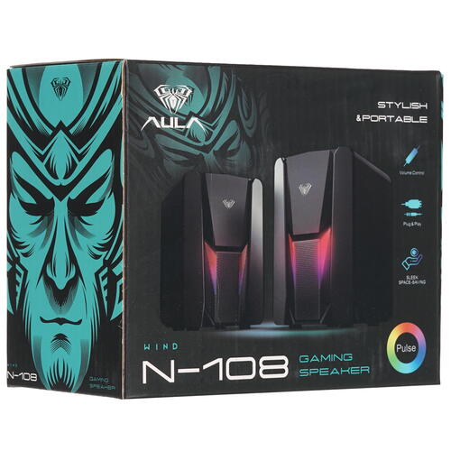 Купить Колонки AULA N-108 черный  5420945. Характеристики, отзывы и цены в Донецке