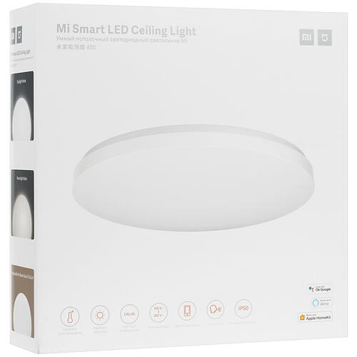 Купить Светильник потолочный Xiaomi Mi Smart LED Ceiling Light MJXDD01SYL белый/белый  4794517. Характеристики, отзывы и цены в Донецке