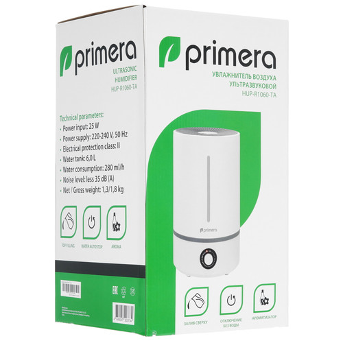 Купить Увлажнитель воздуха Primera HUP-R1060-TA  9914675. Характеристики, отзывы и цены в Донецке