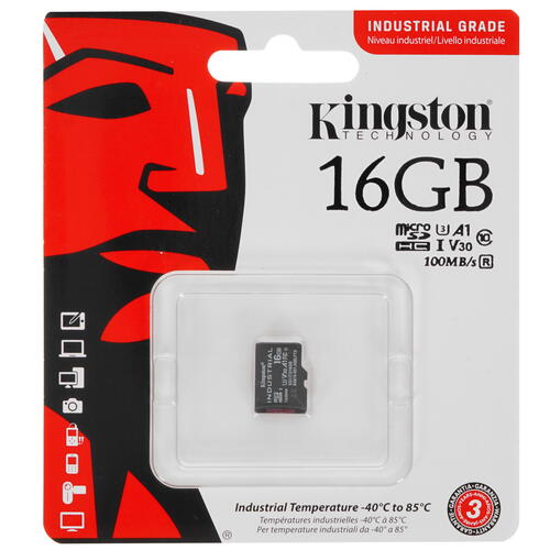 Купить Карта памяти Kingston Industrial microSDHC 16 ГБ [SDCIT2/16GBSP]  4892641. Характеристики, отзывы и цены в Донецке