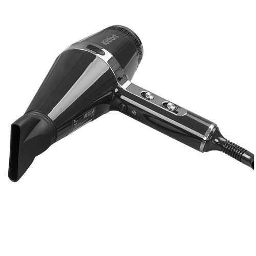Купить Фен Kitfort КТ-3256 черный/серебристый  9196500. Характеристики, отзывы и цены в Донецке