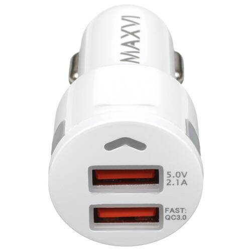 Купить Автомобильное ЗУ Maxvi CCM-522 Plus M белый  5366929. Характеристики, отзывы и цены в Донецке