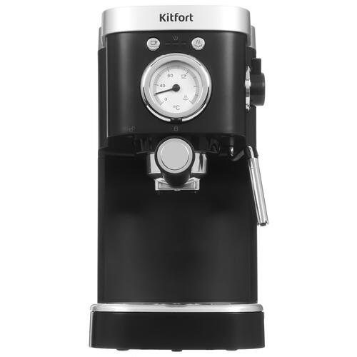 Купить Кофеварка рожковая Kitfort KT-788 черный  9933959. Характеристики, отзывы и цены в Донецке