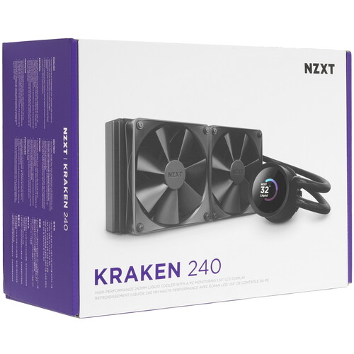 Купить Система охлаждения NZXT Kraken 240 черная  5621180. Характеристики, отзывы и цены в Донецке