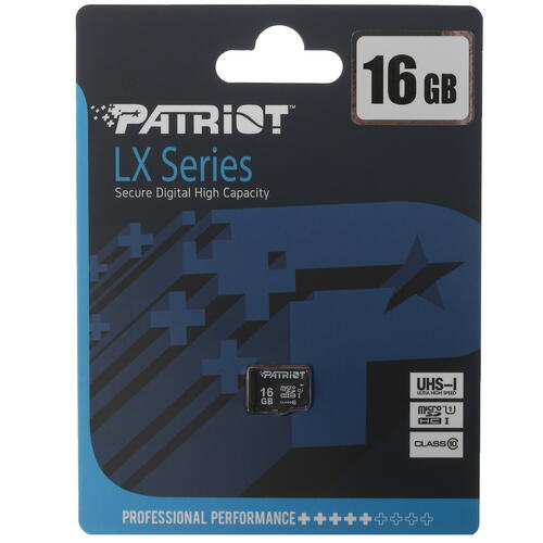 Купить Карта памяти Patriot LX microSDHC 16 ГБ [PSF16GMDC10]  5077710. Характеристики, отзывы и цены в Донецке