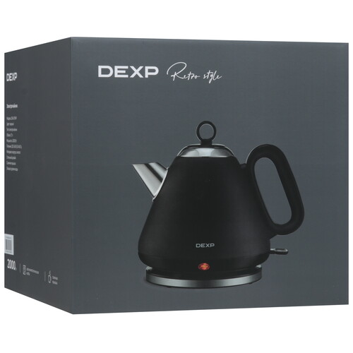 Купить Электрочайник DEXP DEK-07MP черный  9155060. Характеристики, отзывы и цены в Донецке