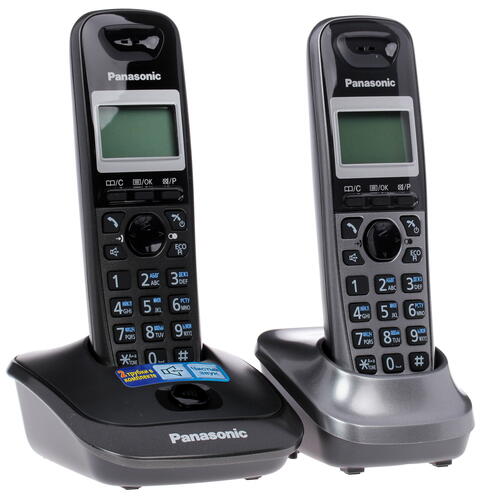 Купить Телефон беспроводной (DECT) Panasonic KX-TG 2512RU2  0189380. Характеристики, отзывы и цены в Донецке