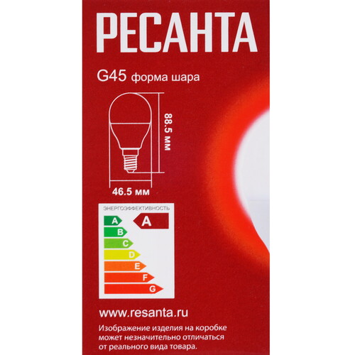 Купить Лампа светодиодная Ресанта LL-R-G45-7W-230-3K-E14  5401735. Характеристики, отзывы и цены в Донецке