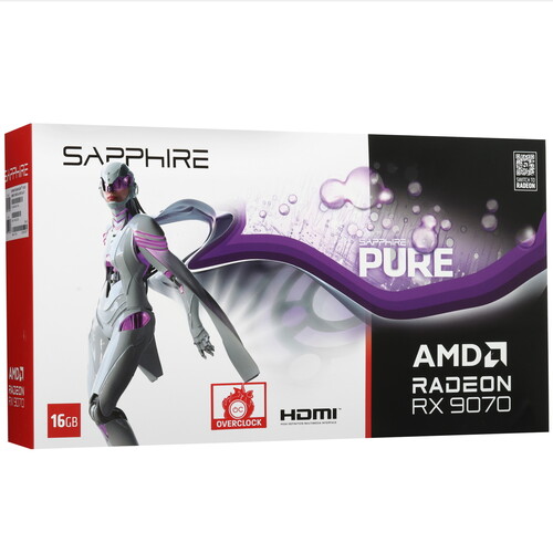 Купить Видеокарта Sapphire AMD Radeon RX 9070 PURE GAMING OC  5633197. Характеристики, отзывы и цены в Донецке