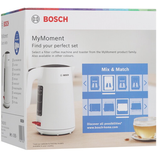 Купить Электрочайник BOSCH TWK 2M161 белый  5499801. Характеристики, отзывы и цены в Донецке