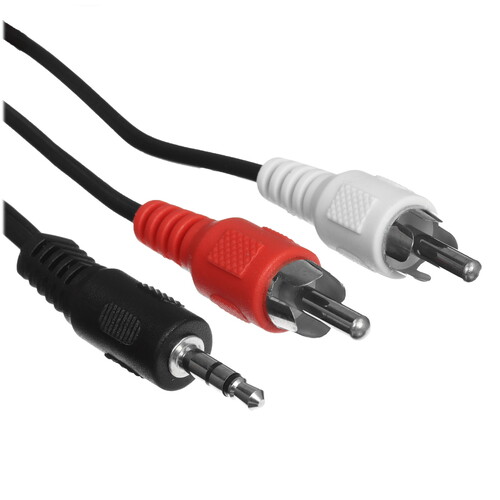 Купить Кабель   Cablexpert 2RCA - jack 3.5 мм черный  5630970. Характеристики, отзывы и цены в Донецке