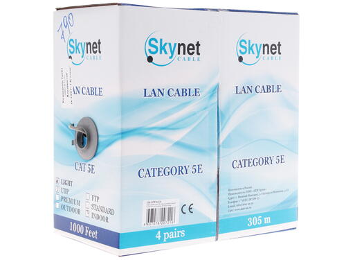 Купить Витая пара SkyNet Light CSL-UTP-4-CU  1095790. Характеристики, отзывы и цены в Донецке
