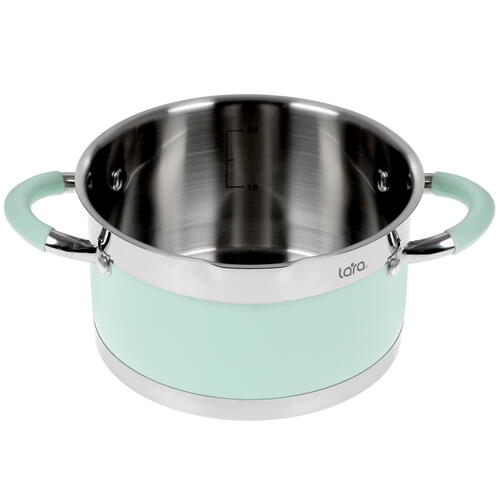 Купить Кастрюля Lara Mint LR02-541 2.4 л 18 см  8192704. Характеристики, отзывы и цены в Донецке