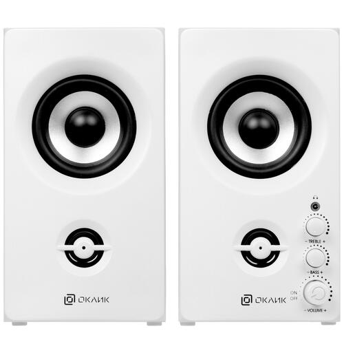 Купить Колонки Oklick OK-164 белый  4723201. Характеристики, отзывы и цены в Донецке
