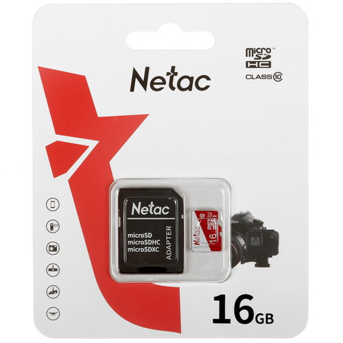 Купить Карта памяти Netac P500 ECO microSDHC 16 ГБ [NT02P500ECO-016G-R]  5472605. Характеристики, отзывы и цены в Донецке