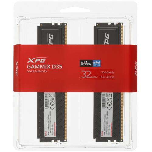 Купить Оперативная память ADATA XPG GAMMIX D35 [AX4U360032G18I-DTBKD35] 64 ГБ  5433312. Характеристики, отзывы и цены в Донецке