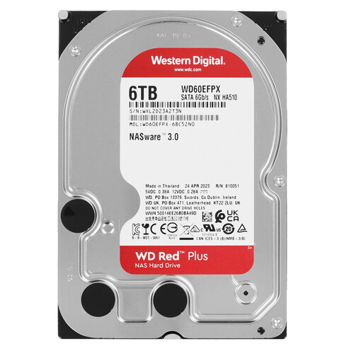 Купить 6 ТБ Жесткий диск WD Red Plus [WD60EFPX]  5434321. Характеристики, отзывы и цены в Донецке