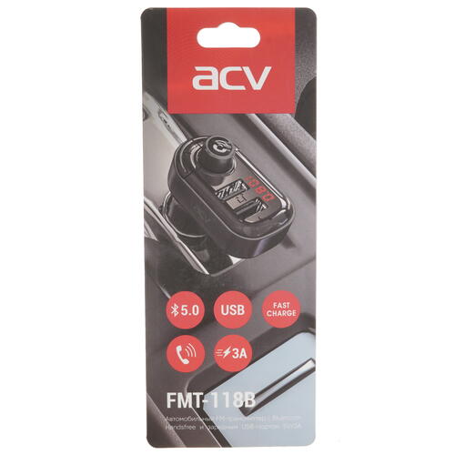 Купить FM-трансмиттер ACV FMT-118B  5332622. Характеристики, отзывы и цены в Донецке