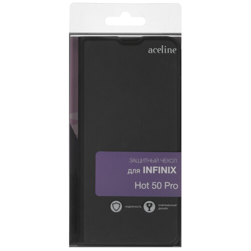 Купить Чехол-книжка  Aceline Kors для Infinix HOT 50 Pro черный  9237996. Характеристики, отзывы и цены в Донецке