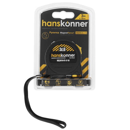 Купить Рулетка Hanskonner HK2010-01-3-16  8157041. Характеристики, отзывы и цены в Донецке