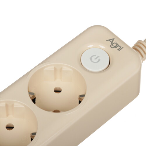 Купить Сетевой фильтр AGNI TP-FD3E бежевый  9289341. Характеристики, отзывы и цены в Донецке