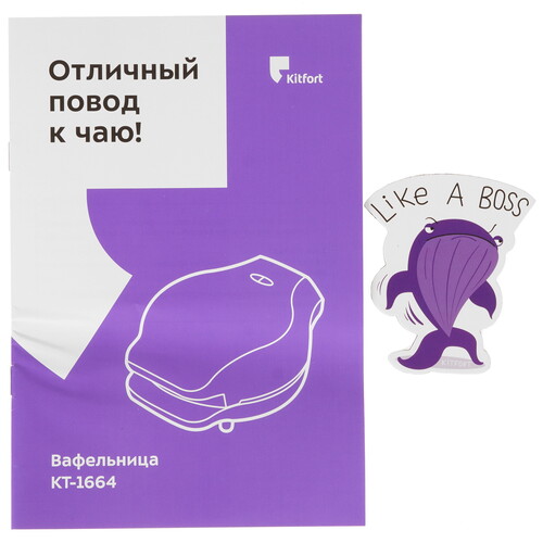 Купить Вафельница Kitfort КТ-1664 черный  9965897. Характеристики, отзывы и цены в Донецке