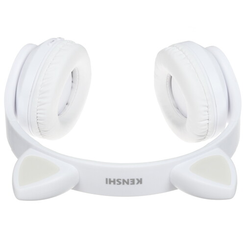 Купить Беспроводные/проводные наушники KENSHI Cat белый 2024  9056022. Характеристики, отзывы и цены в Донецке