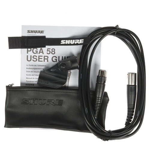 Купить Микрофон Shure PGA58-XLR-E черный  1073549. Характеристики, отзывы и цены в Донецке