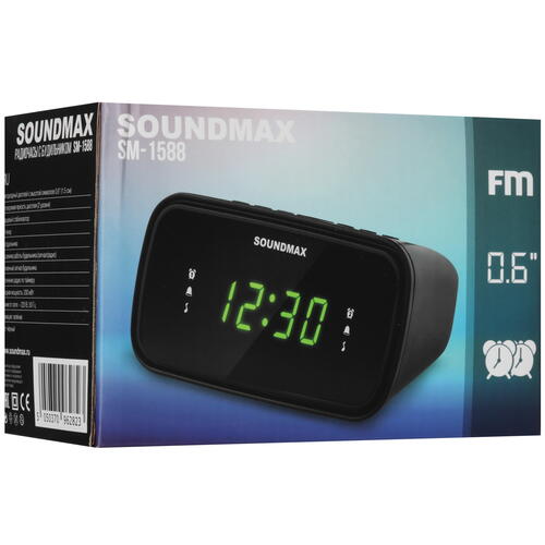 Купить Радиобудильник Soundmax SM-1588  5465393. Характеристики, отзывы и цены в Донецке