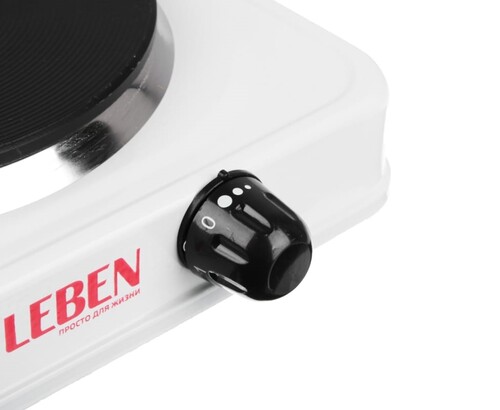 Купить Плита компактная электрическая LEBEN 475-038 белый  9937475. Характеристики, отзывы и цены в Донецке