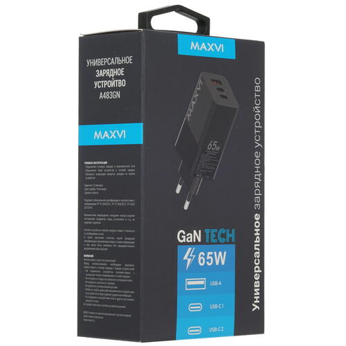 Сетевое зарядное устройство Maxvi A483GN черный Купить Сетевое зарядное устройство Maxvi A483GN черный  5367413. Характеристики, отзывы и цены в Донецке