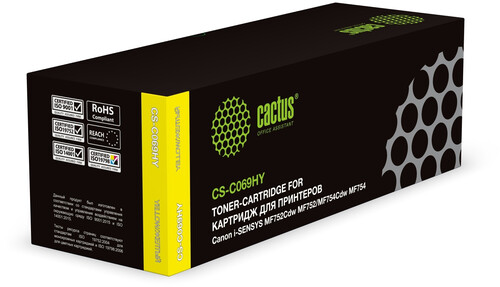 Купить Картридж лазерный Cactus CS-C069HY желтый, с чипом  9065492. Характеристики, отзывы и цены в Донецке