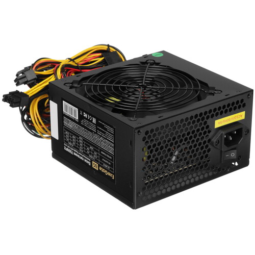 Купить Блок питания ExeGate 750NPX [EX292180RUS] черный  9909436. Характеристики, отзывы и цены в Донецке