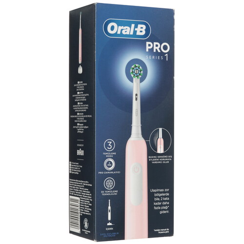 Купить Электрическая зубная щетка Braun Oral-B  Pro 1 (500)/D305.513.3 розовый  5604235. Характеристики, отзывы и цены в Донецке